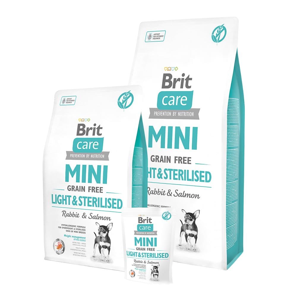 Сухой корм для собак Brit Care GF Mini Light & Sterilised - 2 кг - фото 4 Сухой корм для собак Brit Care GF Mini Light & Sterilised - 2 кг - фото 4