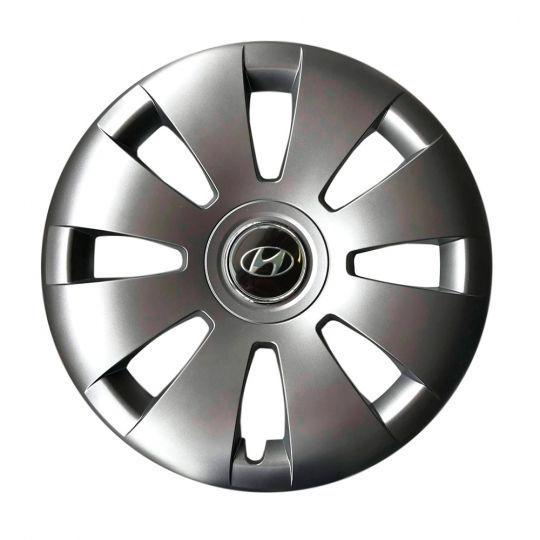 Автомобильные колпаки SKS 423 R16 с логотипом Hyundai 4 шт. Серебристый