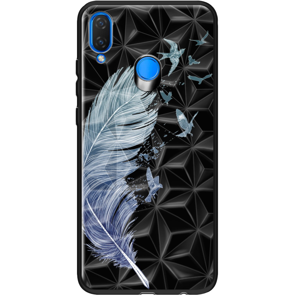 Чехол Boxface Huawei P Smart Plus Feather Черный силикон с призмой (34912-cc38-37847)