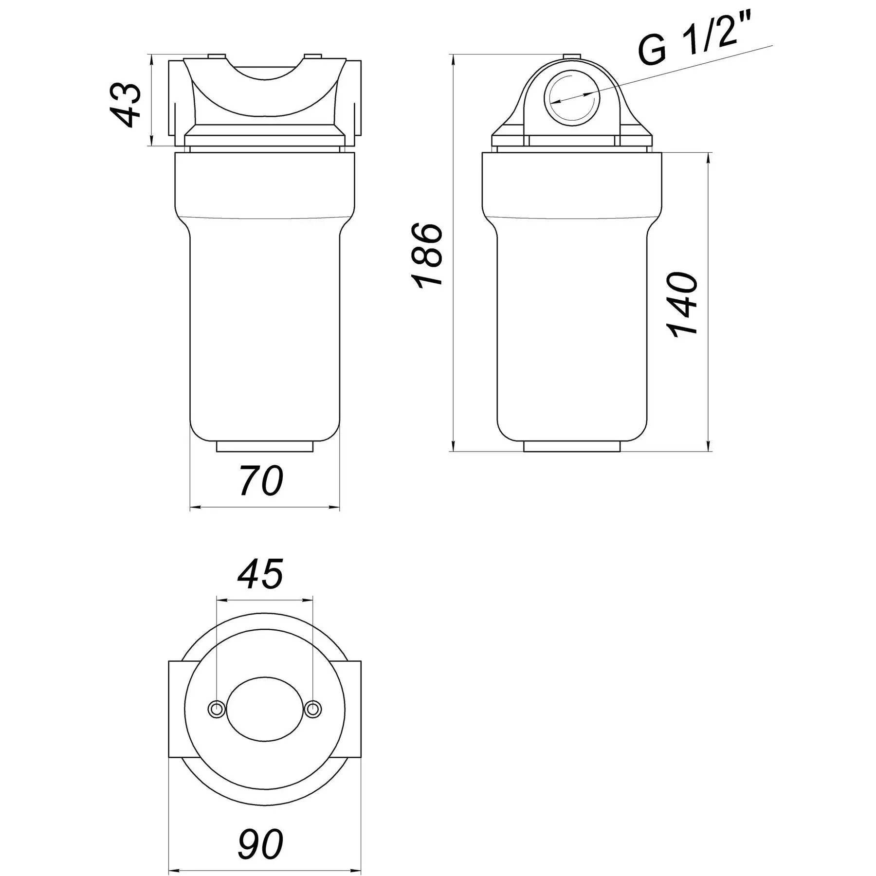 Фільтр-колба для котлів Bіо+ systems SL25 1/2″ поліфосфатна сіль (GSR-000004631) - фото 4