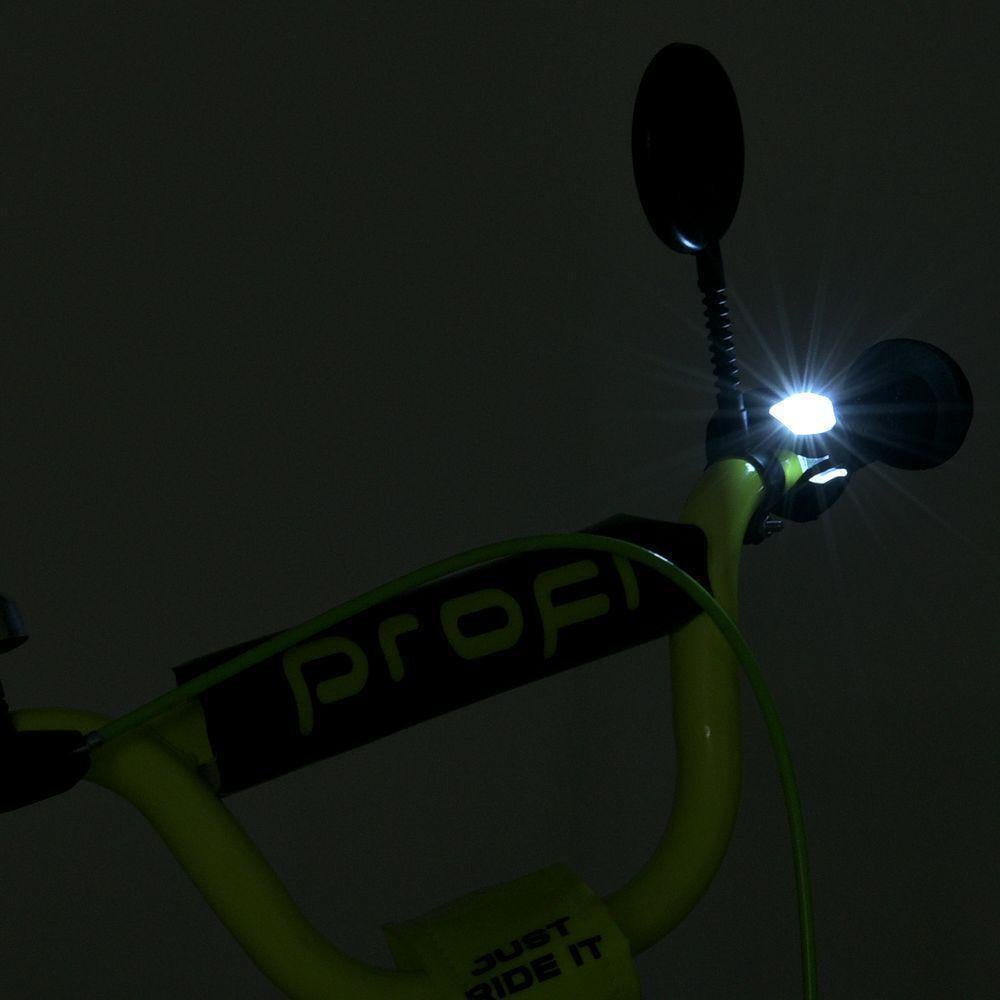 Дитячий велосипед PROF1 Prime 16" з багажником Чорно-салатовий - фото 7 Дитячий велосипед PROF1 Prime 16" з багажником Чорно-салатовий - фото 7