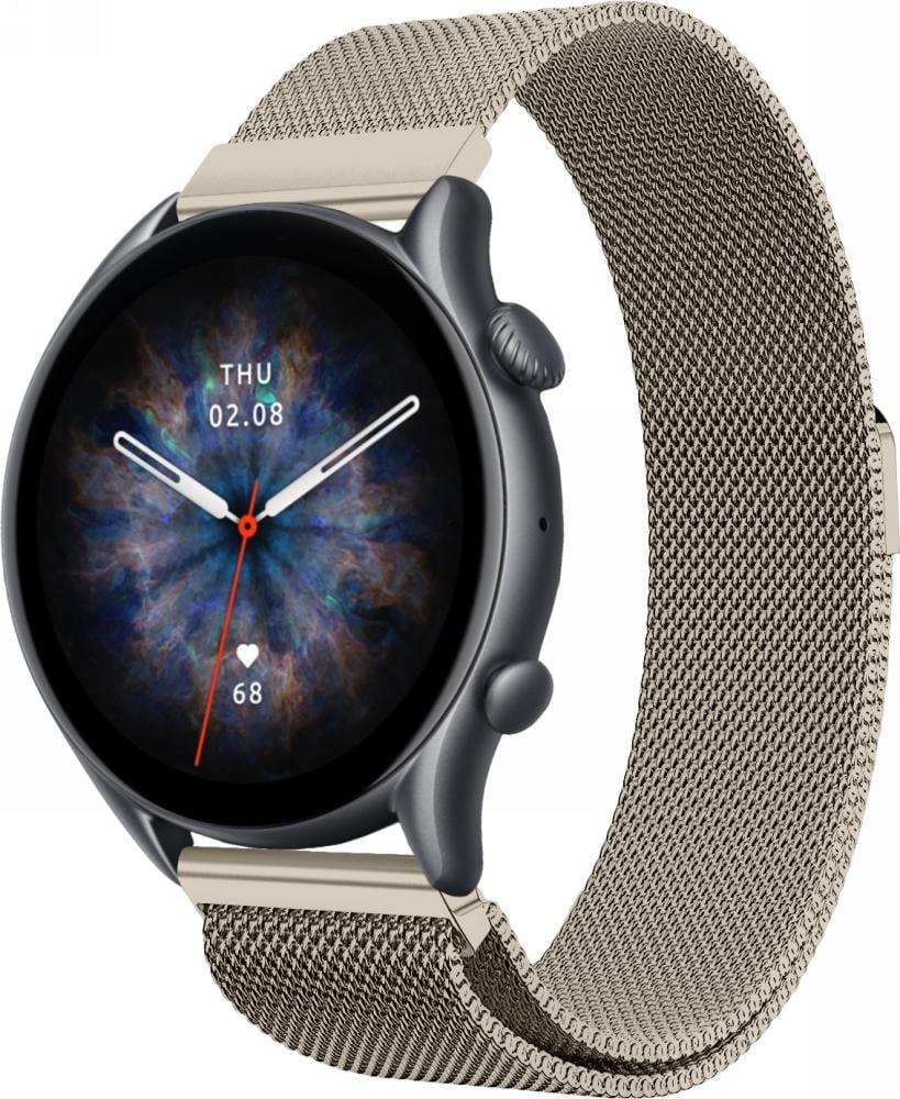 Ремешок Миланская Петля Milano для Amazfit GTR 3 Retro Gold (24014)