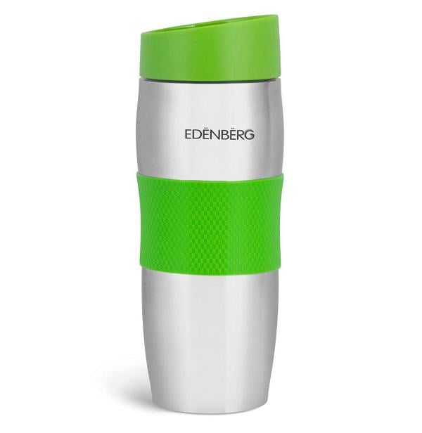 Термокружка Edenberg EB-621 с двойной стенкой и силиконовым держателем 380 мл (EB-621)