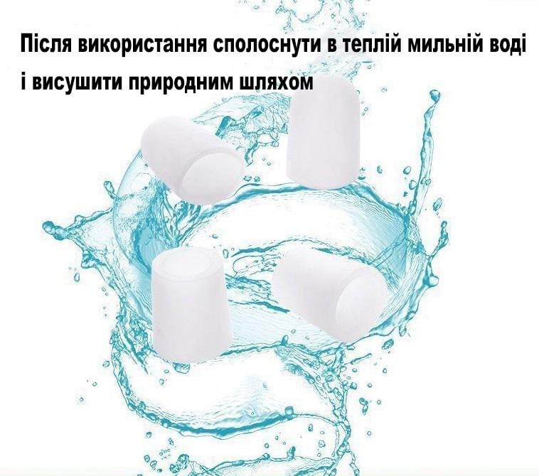 Чохол силіконовий захисний для пальців ніг та рук захист від мозолів та натирань набір 3 пари S/М/L (R9235) - фото 5