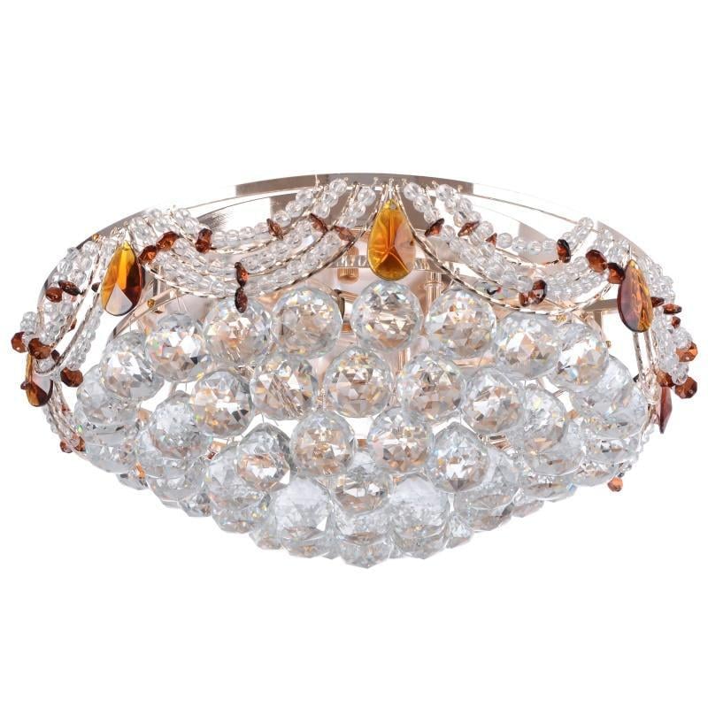 Люстра потолочная Brille BCL-348S/3xE14/12 LED торт хрустальная с подсветкой