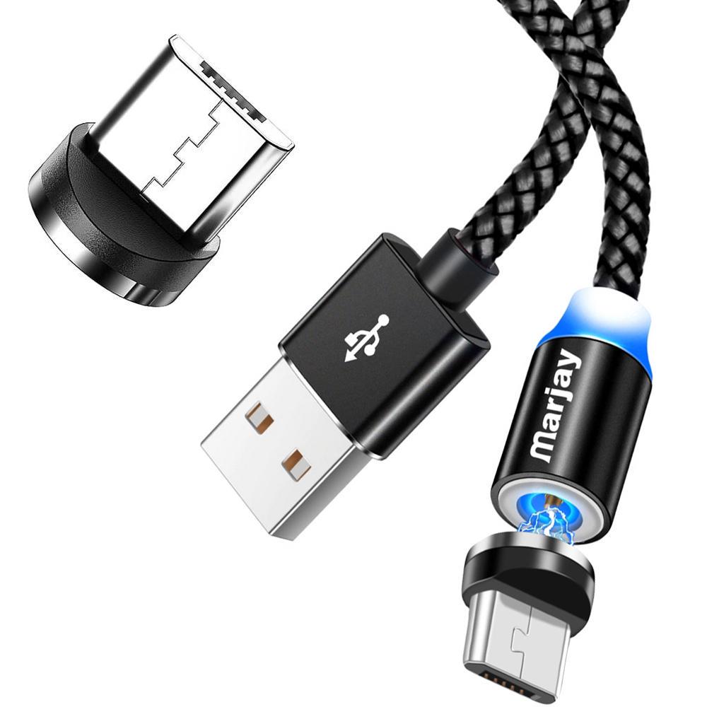 Кабель магнітний для зарядки Marjay та перехідники Micro USB/Micro USB 1 м (26842)