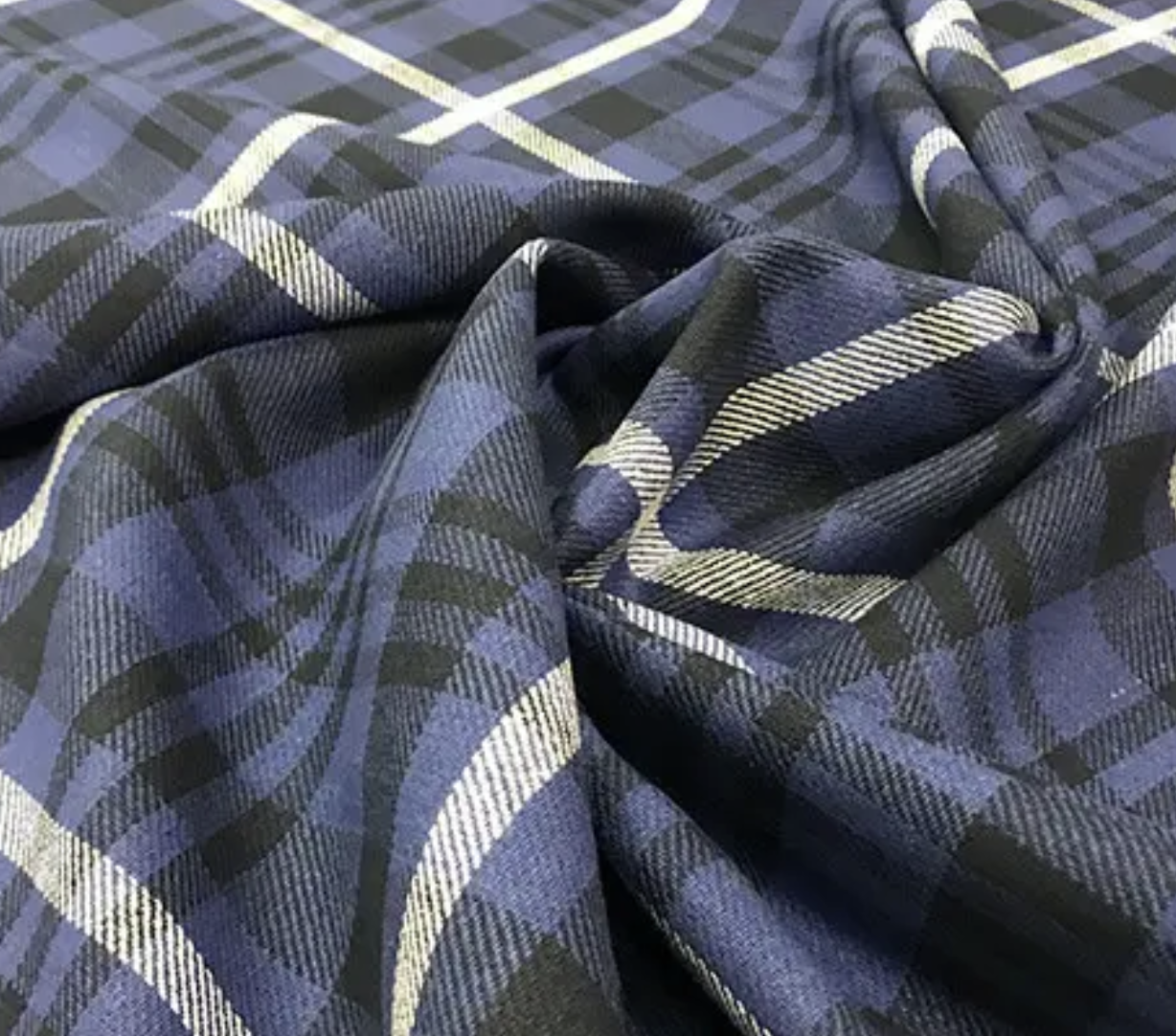 Ткань плотная в клетку Linen Plus 100% лен 145 см 1/1 Разноцветный