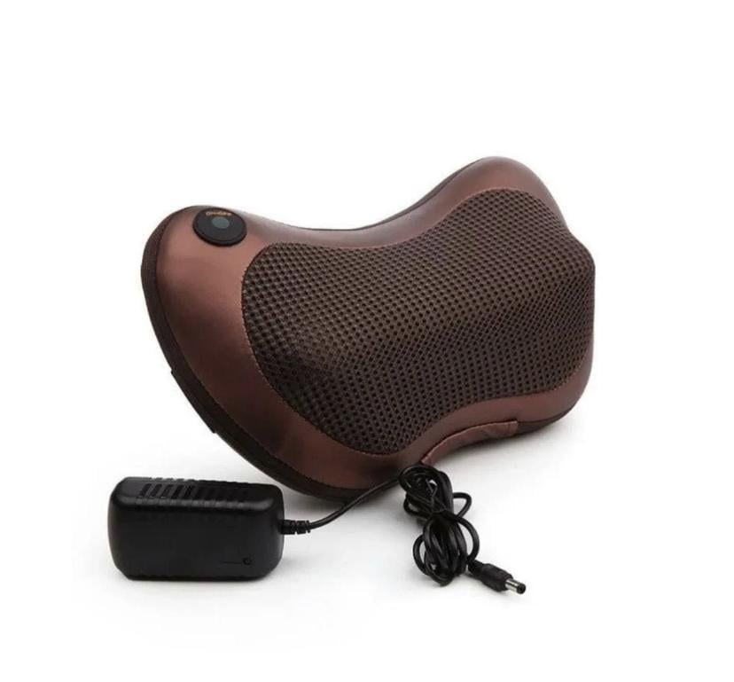 Масажна подушка Massage Pillow для шиї та спини на 4 масажних роликах - фото 1