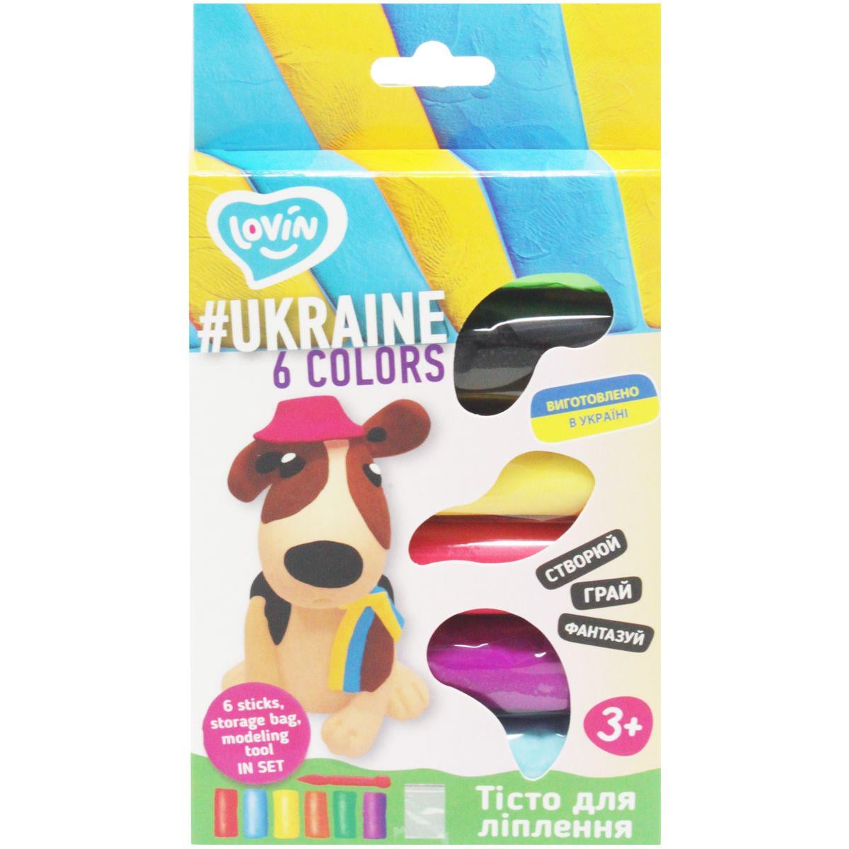 Тесто для лепки #Ukraine Lovin 6 цветов (187661)