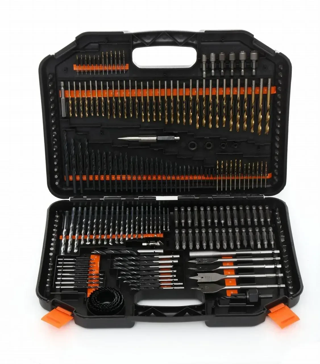 Набор сверл и бит Kraft&Dele KD999 по дереву/металлу/бетону 246 элементов (1247)