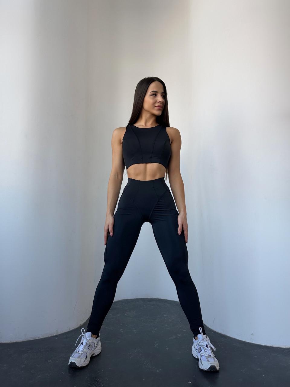 Лосины женские спортивные Nova Vega S Черный (1020-00291) - фото 2 Лосины женские спортивные Nova Vega S Черный (1020-00291) - фото 2