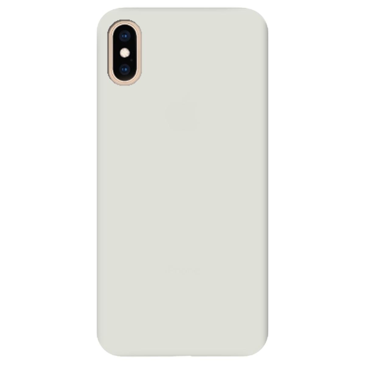 Силиконовый чехол Zorrov для Apple iPhone XS - матовый soft touch Полупрозрачный (11210040206052125)