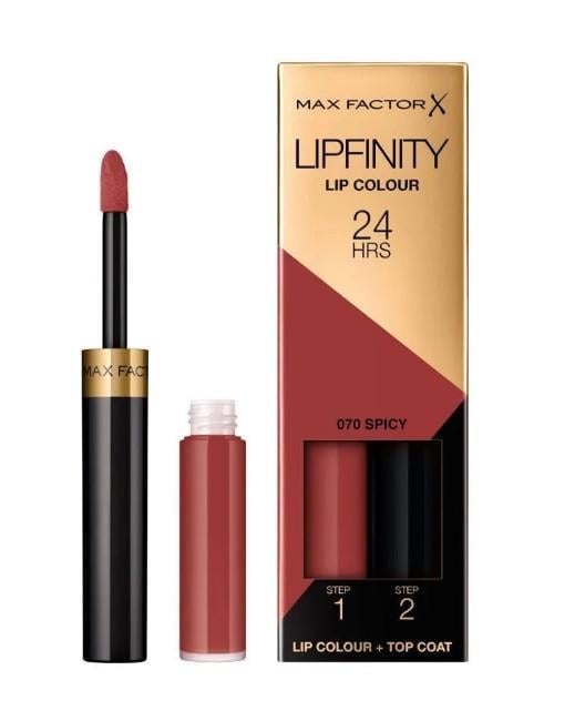 Помада губна Max Factor Lipfinity 070 Spicy 4 мл (2853010371) - фото 1 Помада губна Max Factor Lipfinity 070 Spicy 4 мл (2853010371) - фото 1
