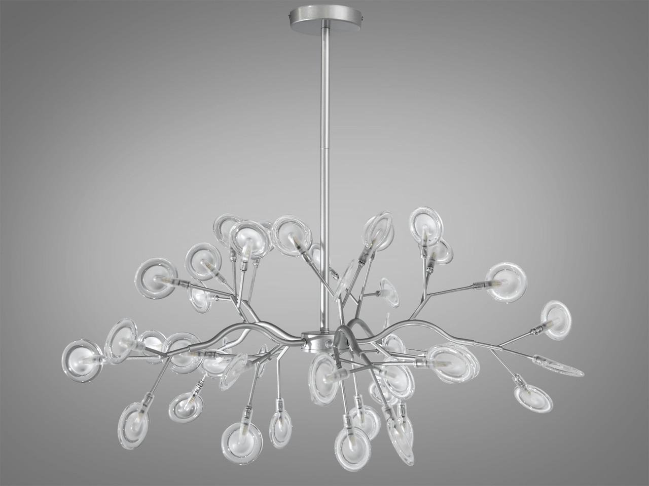 Люстра 886-45CSL-LS Светлячок в гостиную 45 ламп Хром сатин (2118576768)
