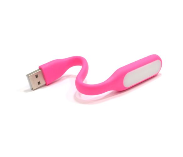 Ліхтарик гнучкий VOLTRONIC USB LED Pink (YT06882)