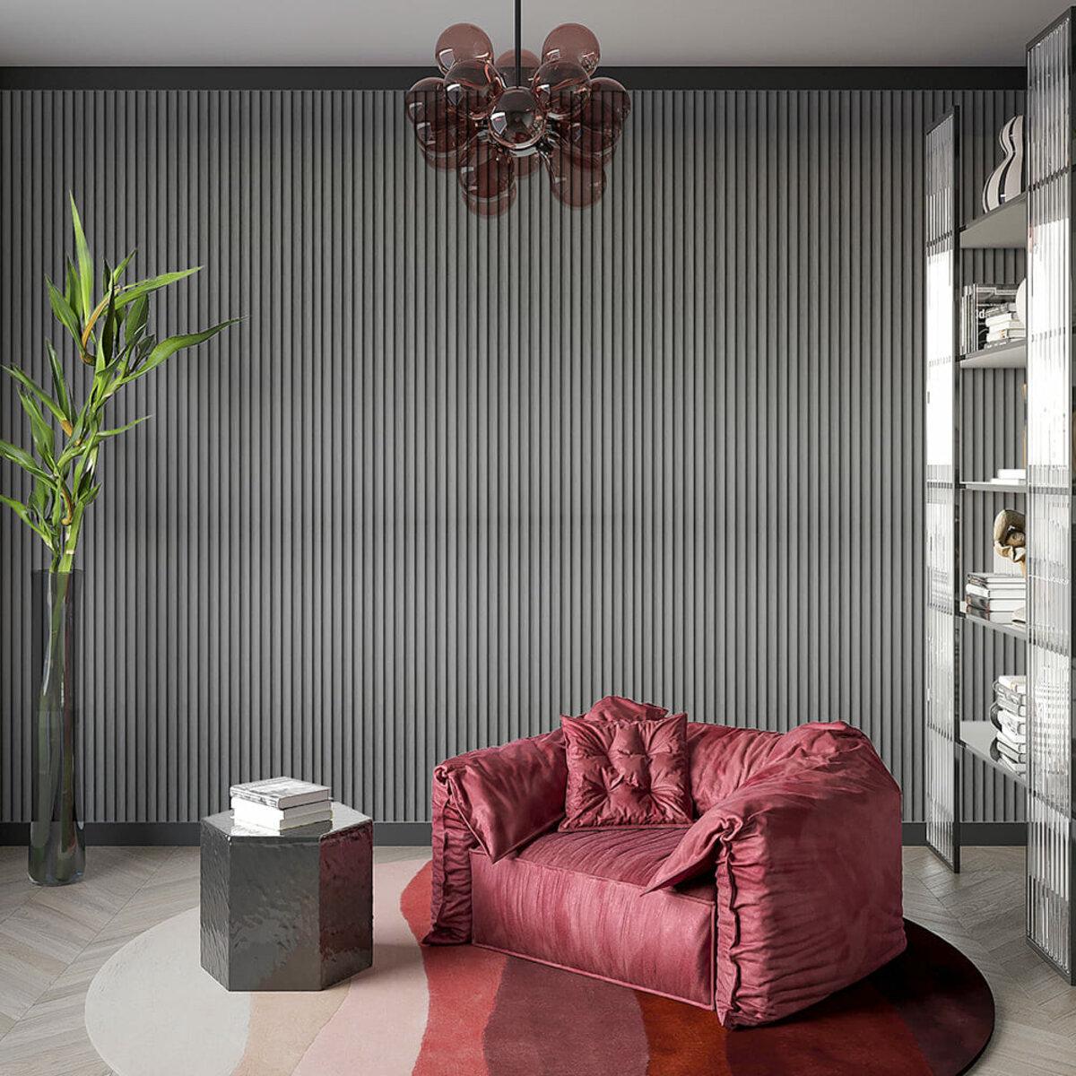 Рейка декоративная стеновая 3000x160x23 мм Угольный (SW-00001534) - фото 8 Рейка декоративная стеновая 3000x160x23 мм Угольный (SW-00001534) - фото 8