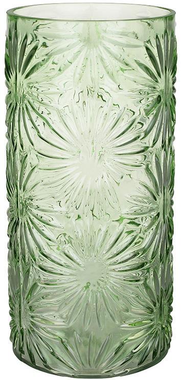 Ваза для цветов из стекла Flowering Time Ромашка 12х25 см Зеленый