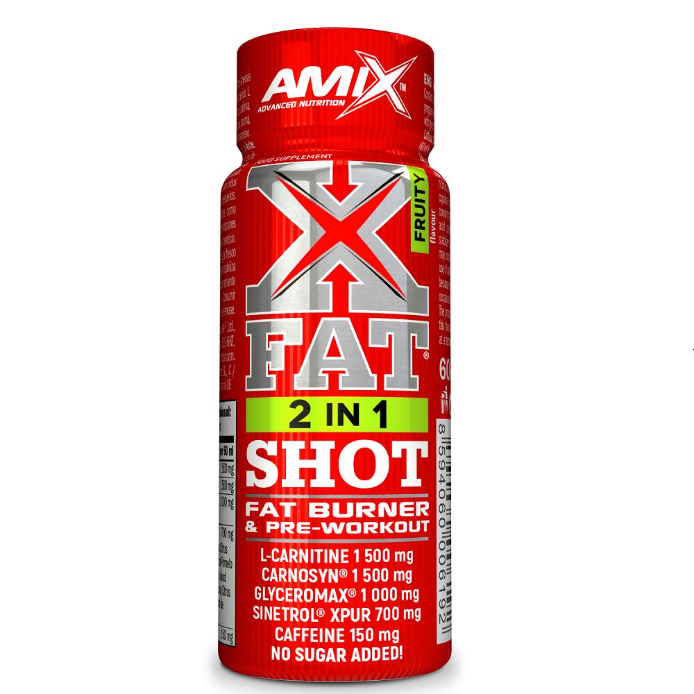 Жироспалювач для спорту Amix Nutrition XFat 2in1 SHOT 60 ml Fruit