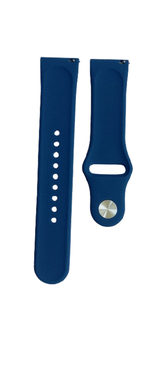 Ремінець для годинника силіконовий 22х175 мм Navy Blue (3216) - фото 2