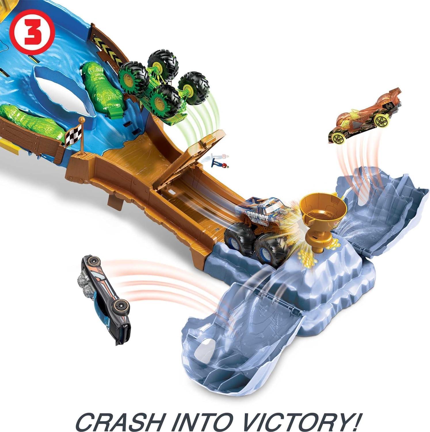 Фигурка Hot Wheels Monster Trucks Wreckin' Raceway (HWT41) - фото 5