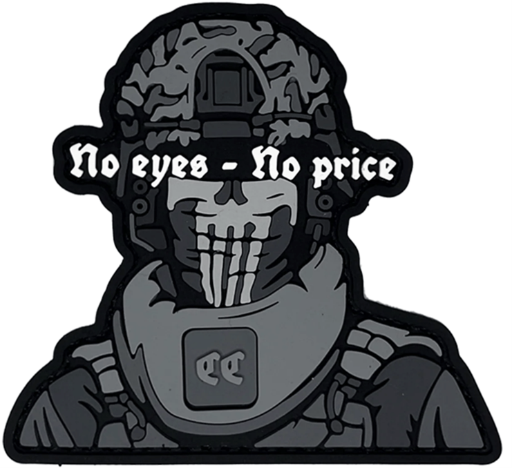 Патч NO EYES - NO PRICE Чорно-білий (PATCH-0143) Патч NO EYES - NO PRICE Чорно-білий (PATCH-0143)