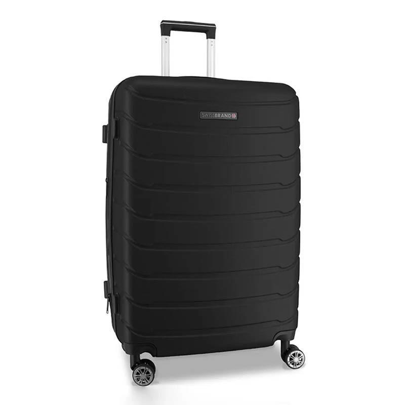 Чемодан на 4-х колесах Swissbrand Nashville M 67-74 л Black (DAS301883)