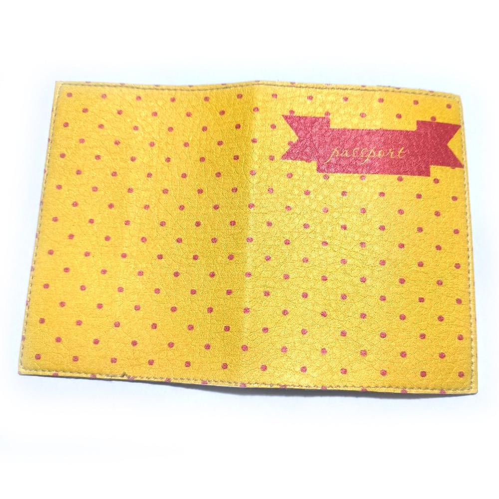 Обложка на паспорт принт Горошек (OB_0025)