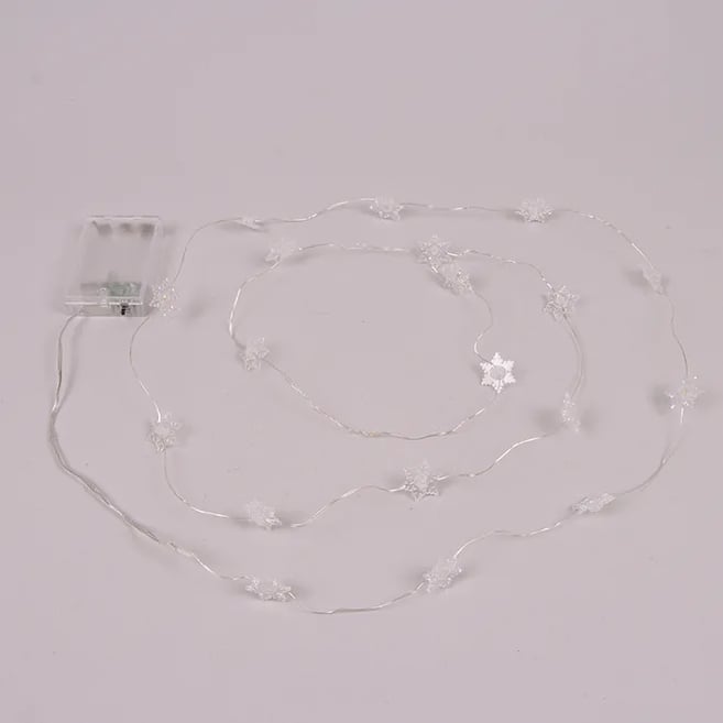Гирлянда LED Flora Снежинки 20 светодиодов 2 м (40813)