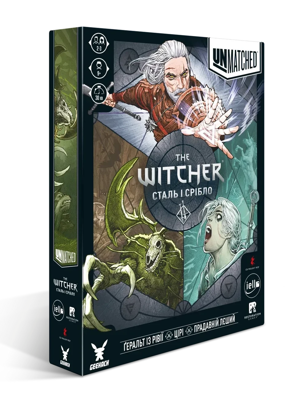 Настольная игра Unmatched Ведьмак Сталь и серебро (2766975614)