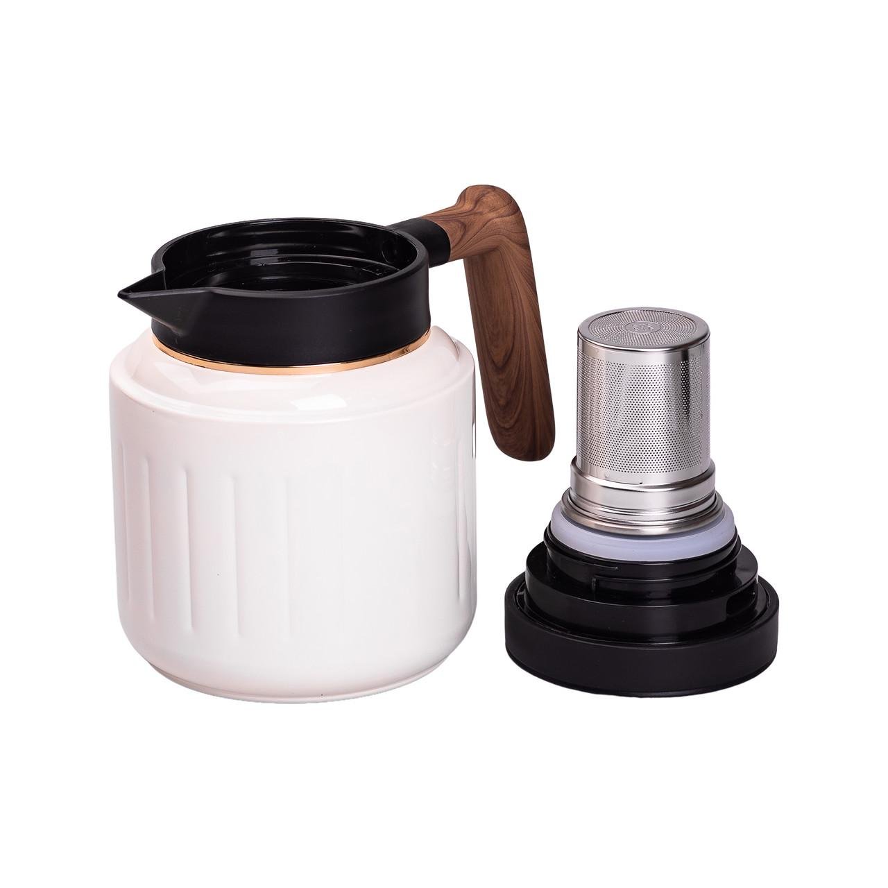 Чайник-термос с заварником и датчиком температуры 1 л Белый (HP-14-51W) - фото 4