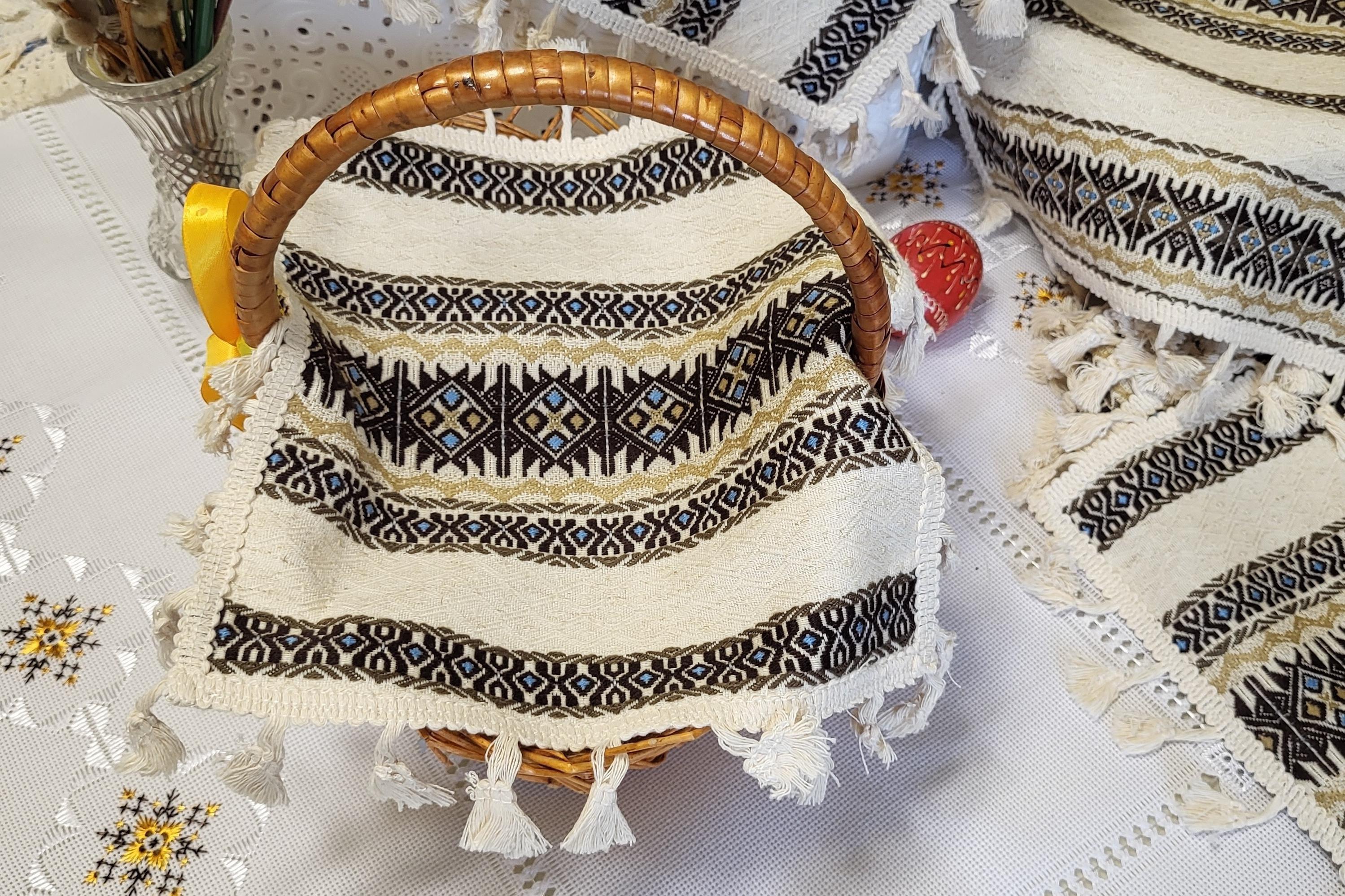 Салфетка-полотенце ткано-декоративная с торками на праздничную корзину (Арт-059мал) - фото 2