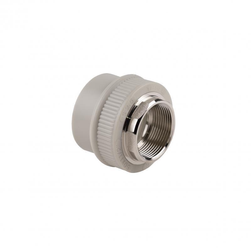 Муфта Thermo Alliance PPR ВР 50 мм х 1 1/2" (DSB209) Муфта Thermo Alliance PPR ВР 50 мм х 1 1/2" (DSB209)