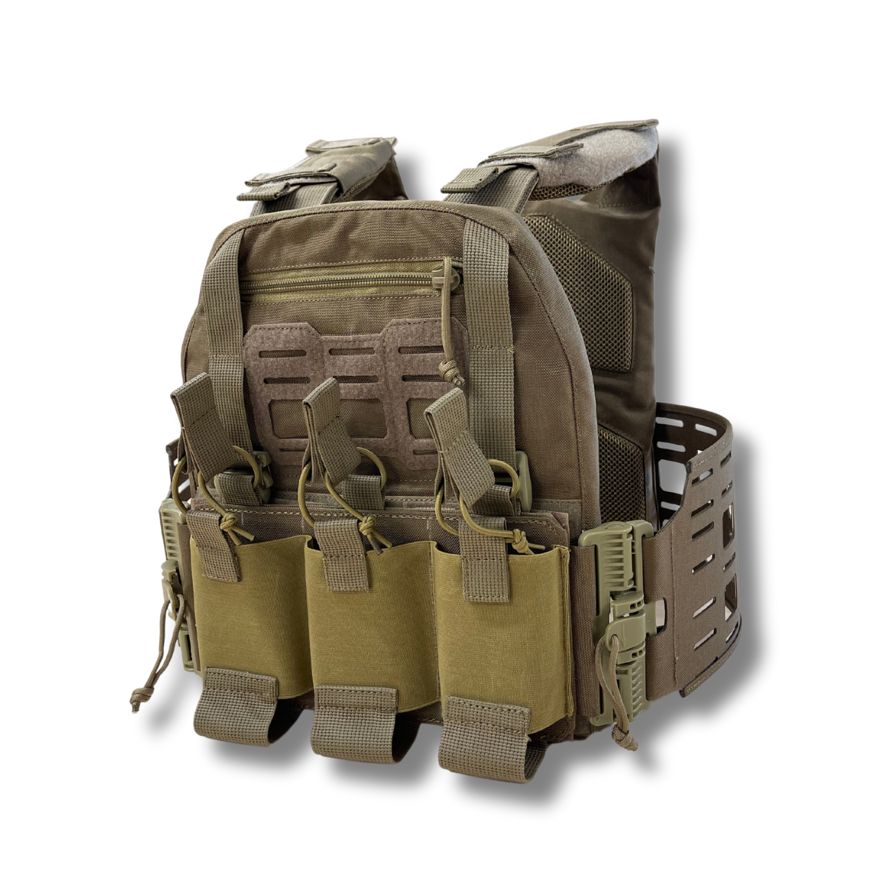 Плитоноска uaBRONIK Plate Carrier Light откритого типа Койот (12947978)