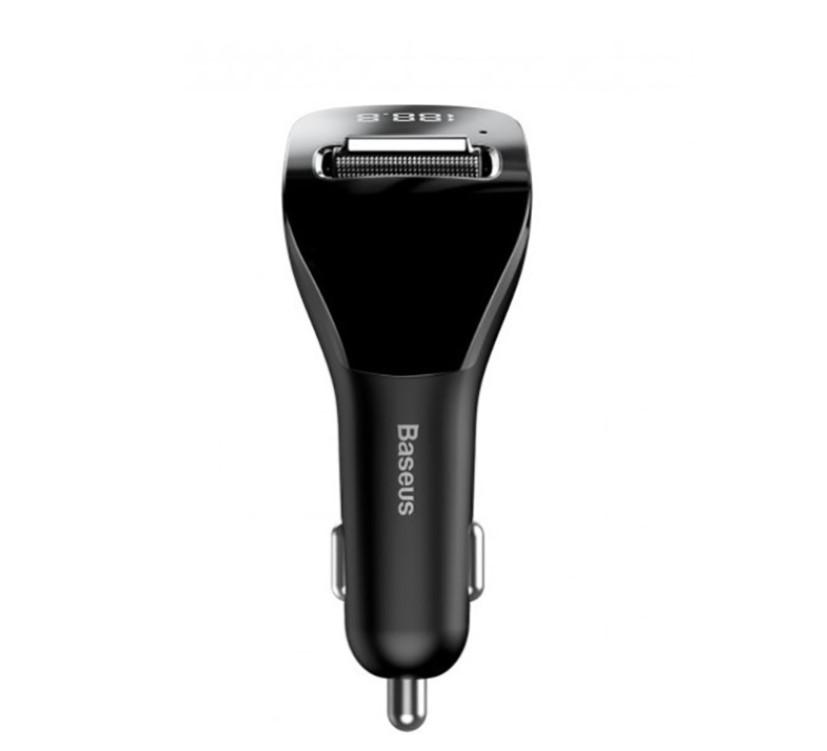 Модулятор FM в машину с функцией зарядного устройства 2 USB порта Baseus Streamer F40 AUX Bluetooth 5,0 MP3 Dual-USB 3А (CCF40-01) - фото 3