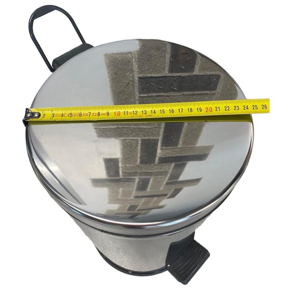 Мусорное ведро с педалью MAXIFLOW 16 л Нержавеющая сталь (4501.2444S.430.16) - фото 4 Мусорное ведро с педалью MAXIFLOW 16 л Нержавеющая сталь (4501.2444S.430.16) - фото 4