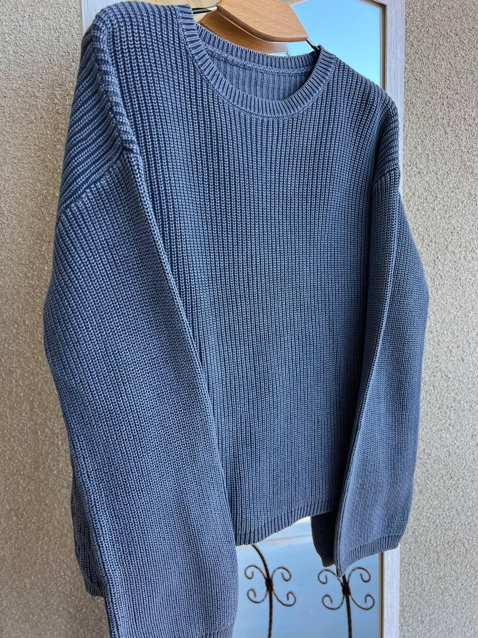 Светр жіночий A-N 875 варка в'язка OS Синій (3163) - фото 3 Светр жіночий A-N 875 варка в'язка OS Синій (3163) - фото 3