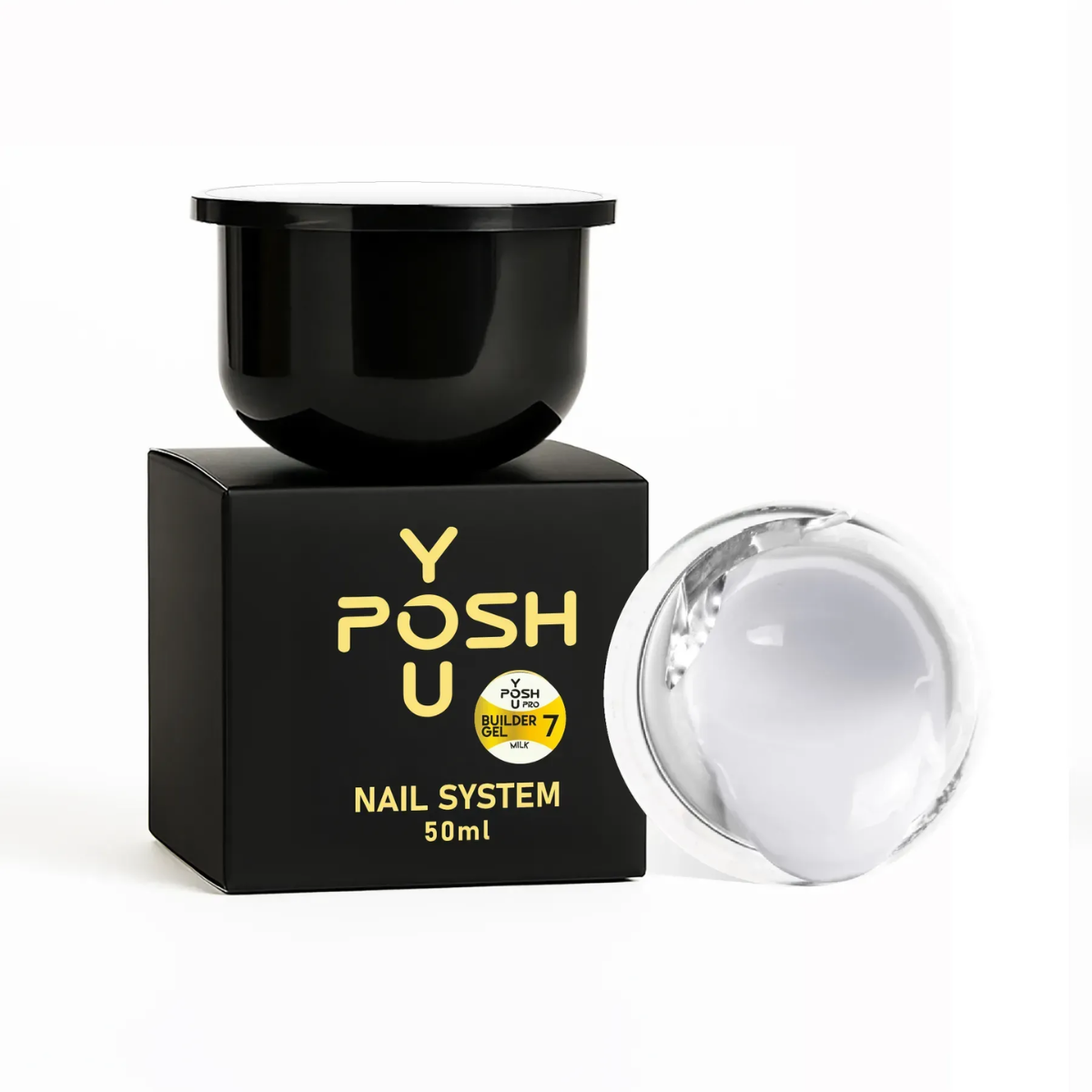 Білдер-гель для нарощування нігтів YouPOSH Refill Builder Gel рефіл 50 мл 07 Milk Молочний (13353911)