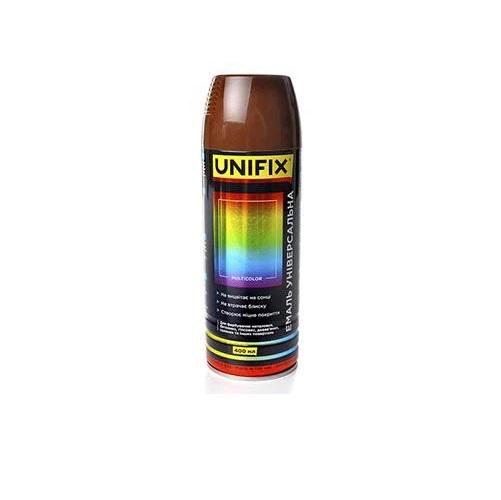 Эмаль универсальная акриловая Unifix 400 мл RAL 8008 Коричневый оливковый глянец (79461)