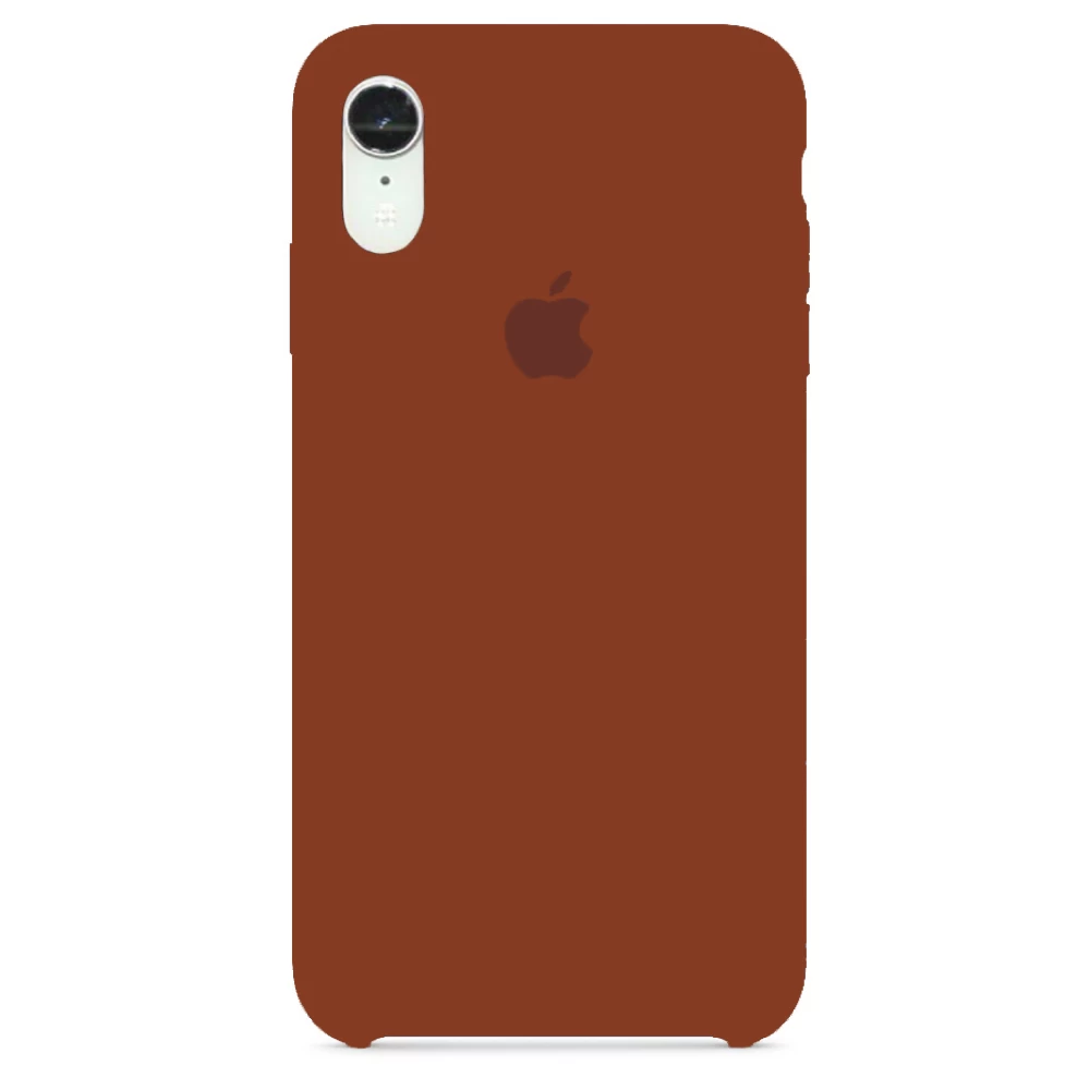 Силіконовий Чохол Накладка Silicone Case для iPhone XR Brown