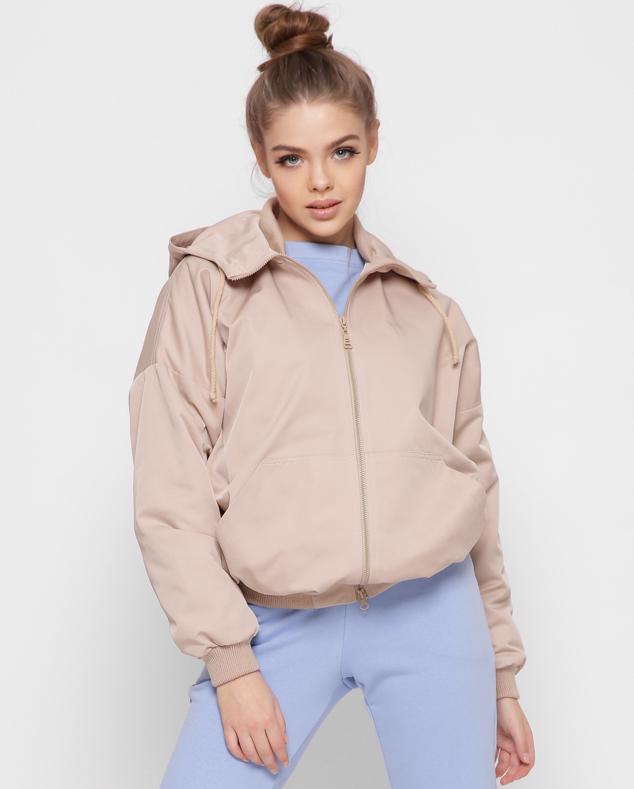 Бомбер X-Woyz LS-8893-10 р. 48 Бежевый Бомбер X-Woyz LS-8893-10 р. 48 Бежевый