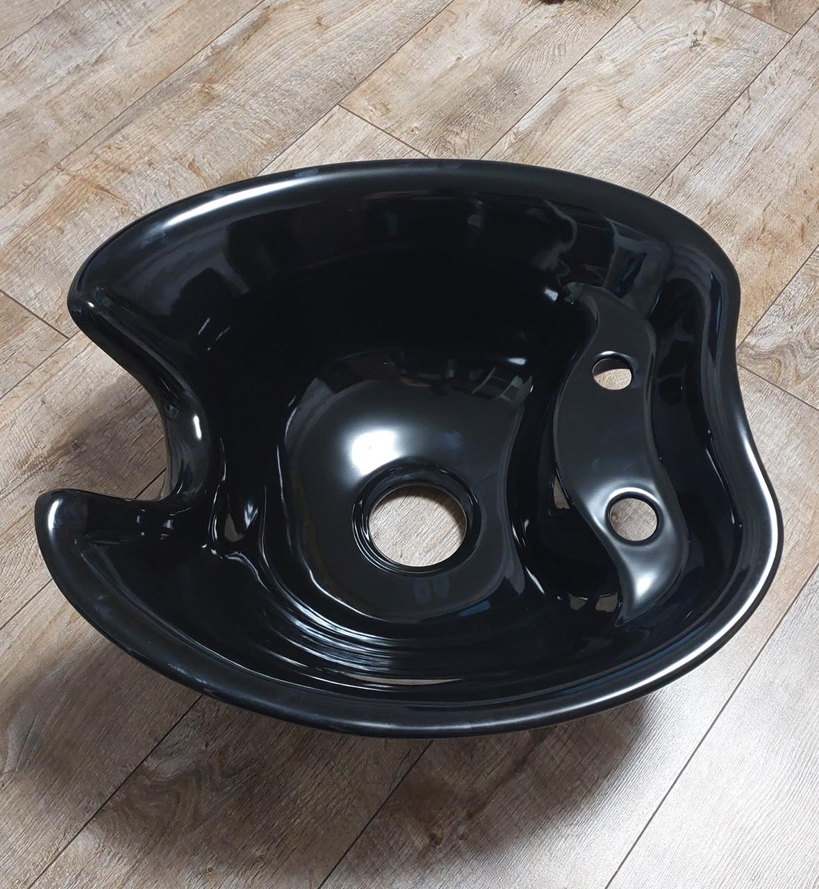 Раковина к парикмахерской мойке ДенІС professional Rumba 0331 керамическая Черный (1453071345) - фото 2 Раковина к парикмахерской мойке ДенІС professional Rumba 0331 керамическая Черный (1453071345) - фото 2