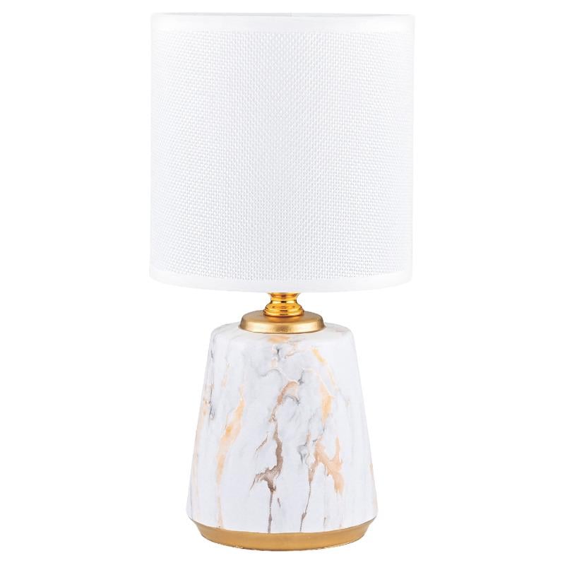 Настольная лампа Zuma Line HS8605-WH 1xE14/40W/230V Белый/Золотой (27110831)