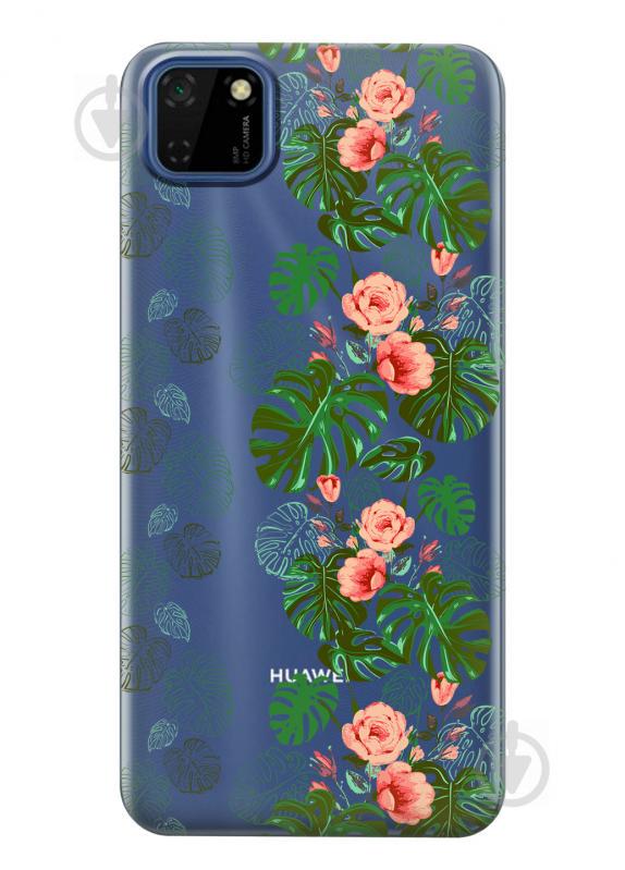 Прозрачный силиконовый чехол iSwag для Huawei Y5p с рисунком - Тропические листья (KS2419) Прозрачный силиконовый чехол iSwag для Huawei Y5p с рисунком - Тропические листья (KS2419)