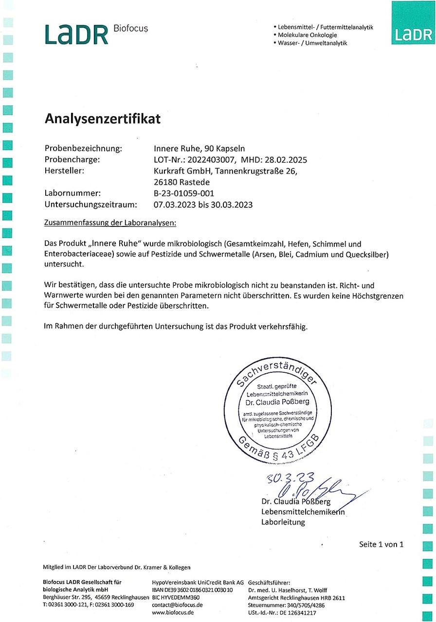 Витамины для нервной системы Kurkraft Внутреннее спокойствие 90 капс. (50091712) - фото 6