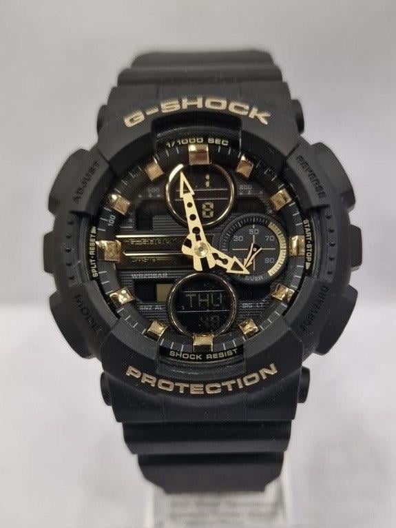 Наручные часы женские Casio G-Shock GMA-S140M-1AER ударопрочные с водозащитой 200 м и черным циферблатом