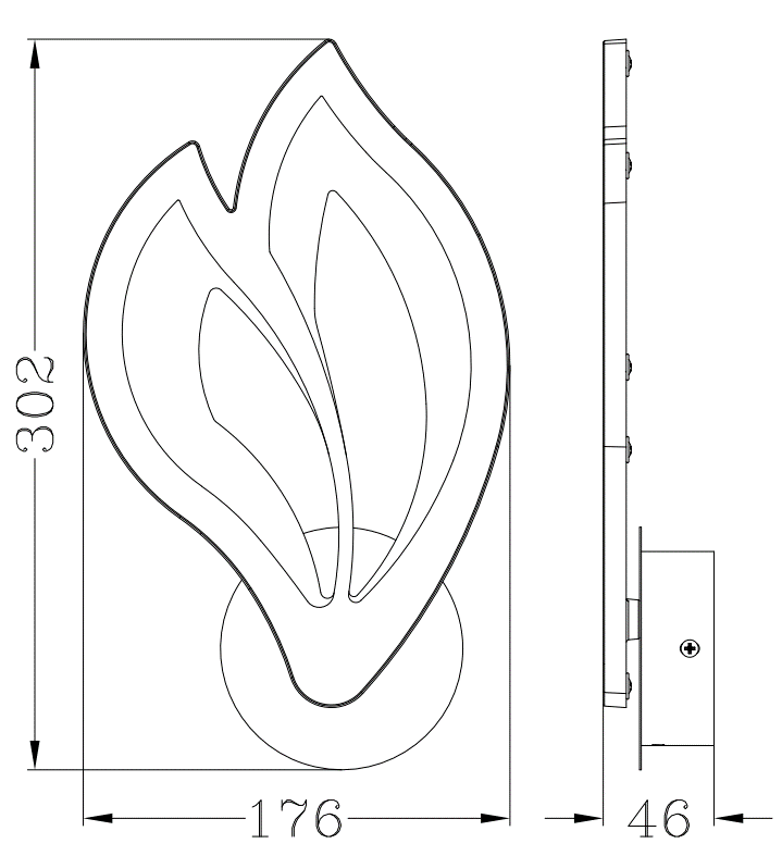 Бра управляемый светодиодный ESLLSE ASTRA 12 Вт 302x176x46 мм Черный (10578) - фото 5 Бра управляемый светодиодный ESLLSE ASTRA 12 Вт 302x176x46 мм Черный (10578) - фото 5