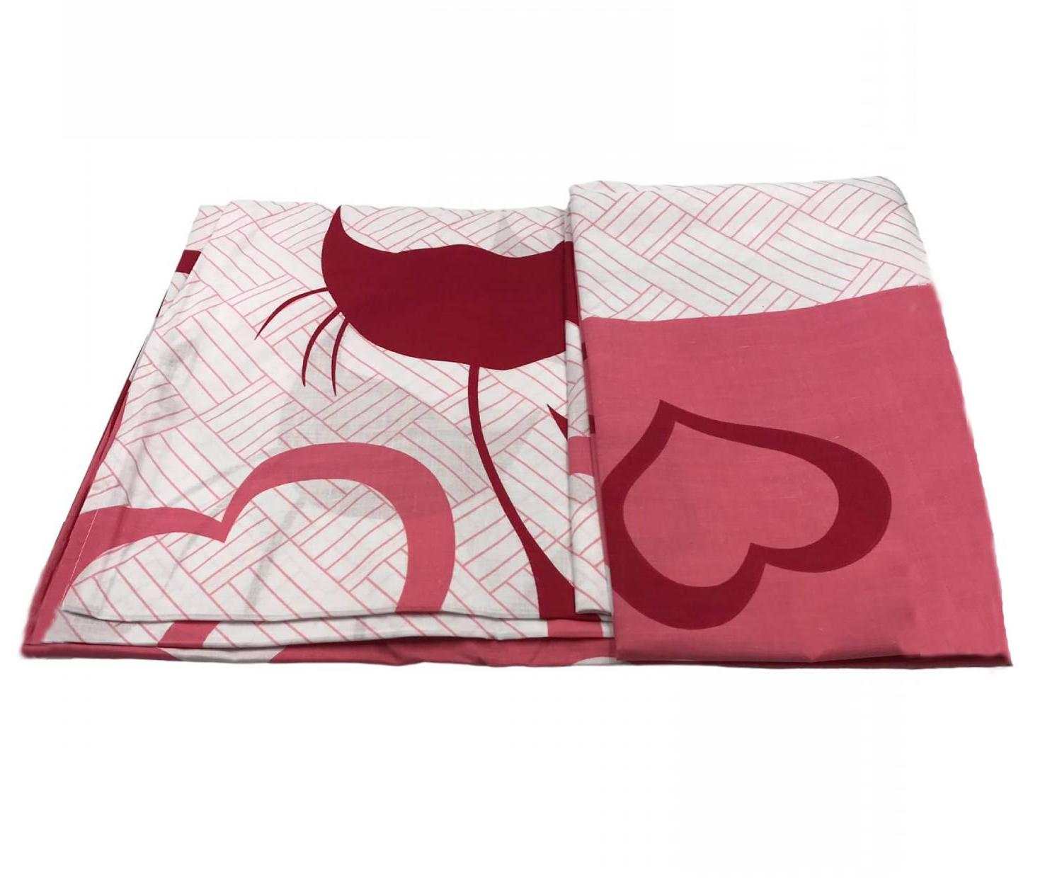 Пододеяльник Кошечки и сердечки 200х220 см (0210/2.0)