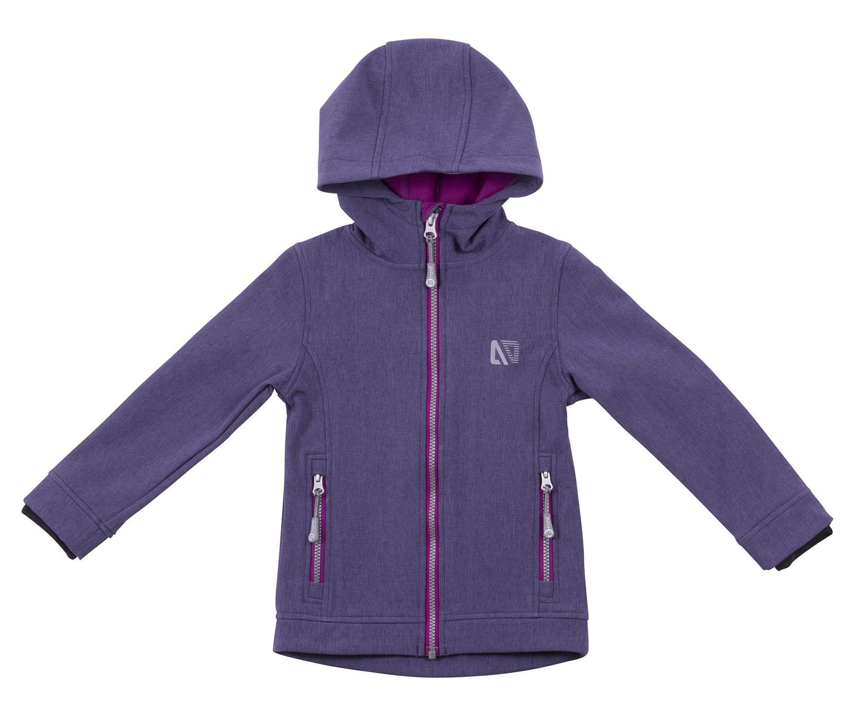 Куртка детская демисезонная Nano F18M1400 для девочки SOFTSHELL 128-138 см Фиолетовый (F18M1400-Mauve_Purple-8)
