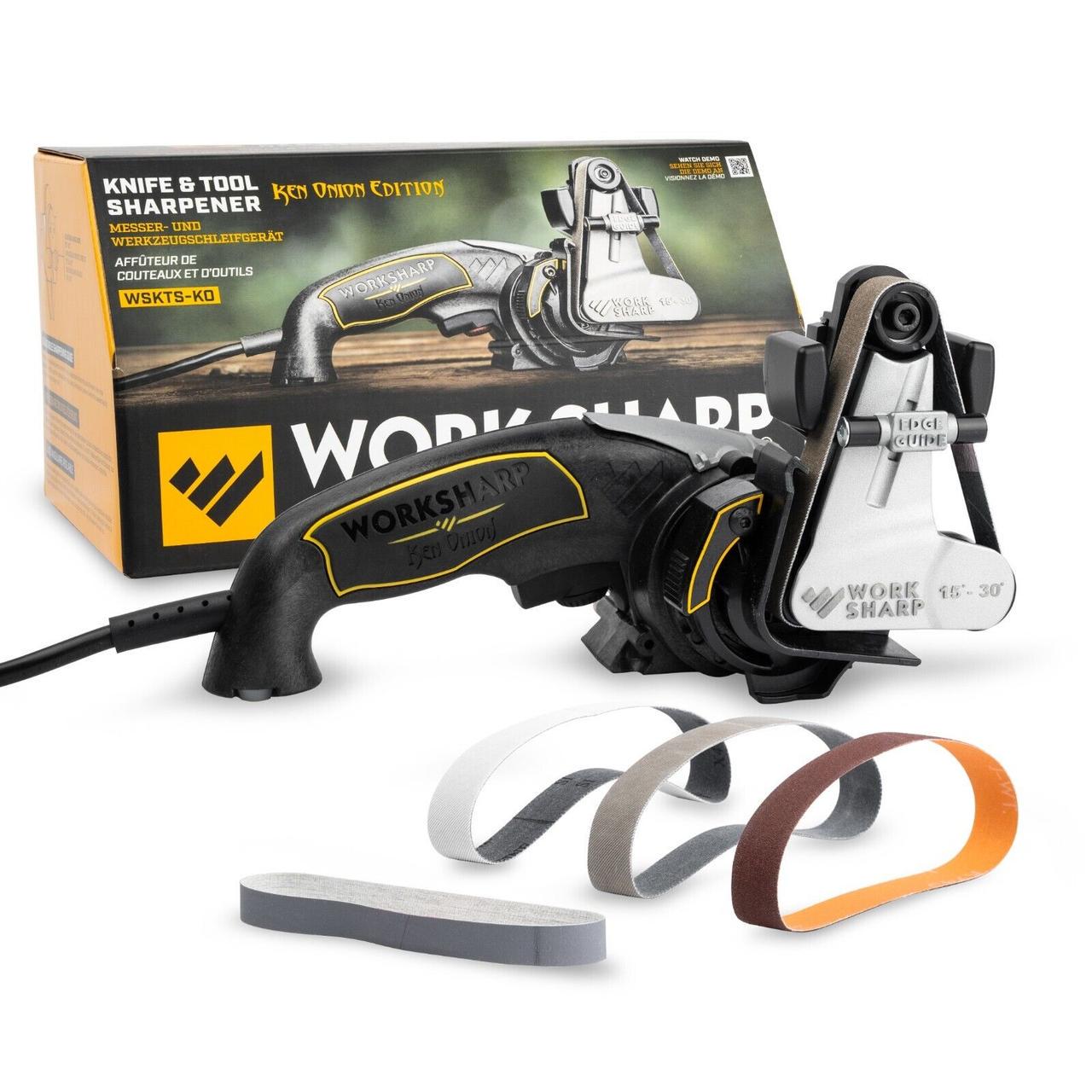 Точилка електрична Work Sharp Ken-Onion-Edition 220 В нержавіюча сталь Чорно-сріблястий (2275754766)