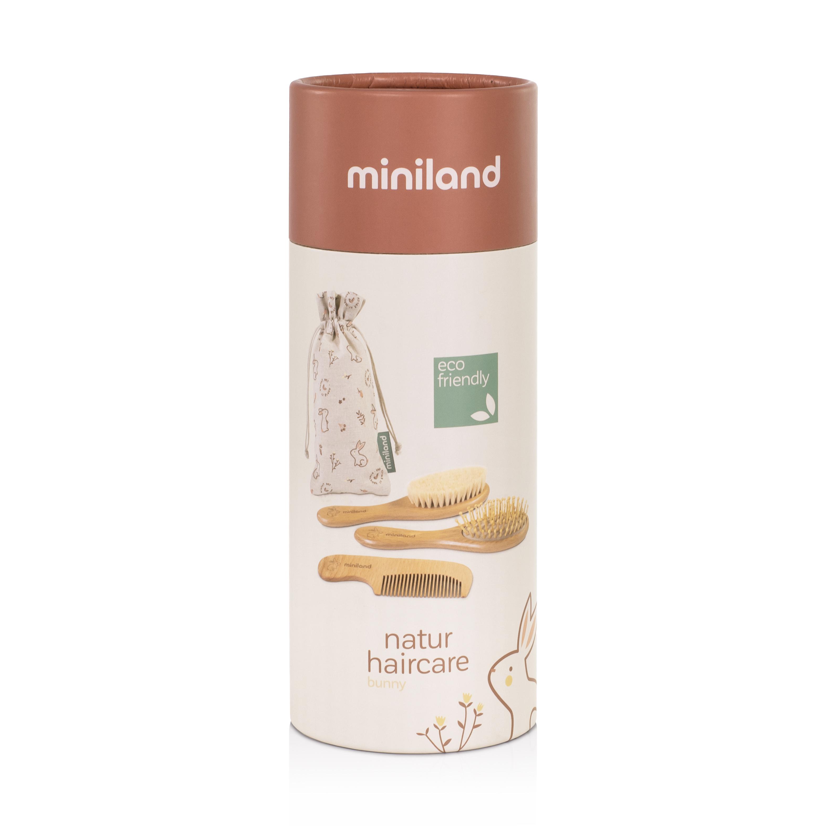 Набір дерев'яних гребінців Miniland Natur Haircare Bunny (89339) - фото 2